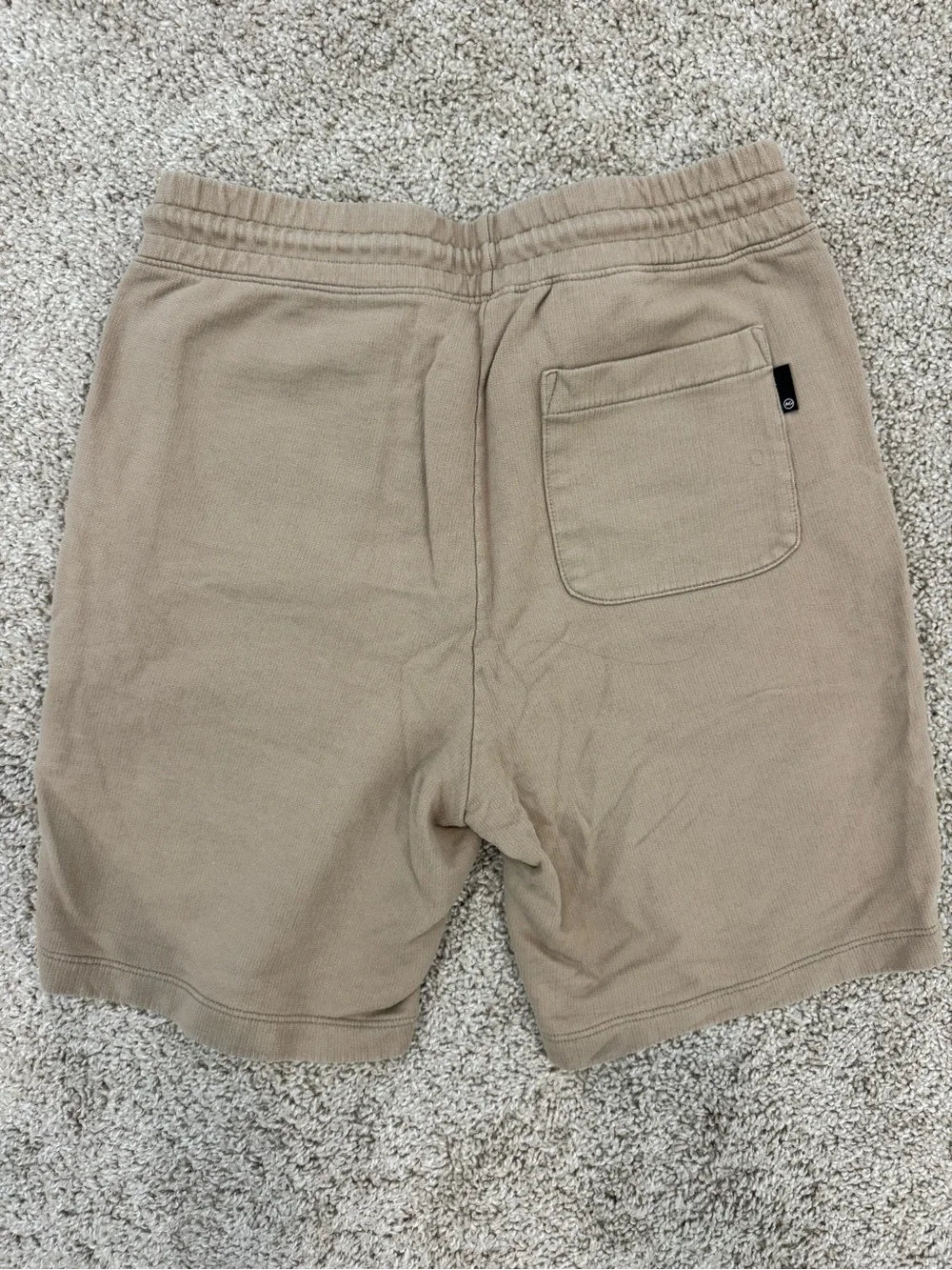 AG Adriano Goldschmied Men's Drawstring Cotton Shorts - Tan